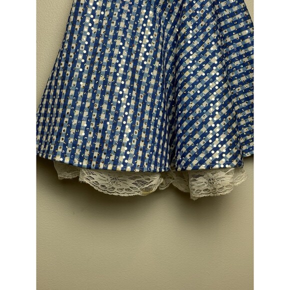 Wizard of Oz Dorothy Costume Fits 3T-4T Halloween Girls Shimmer Dress - Picture 6 of 7